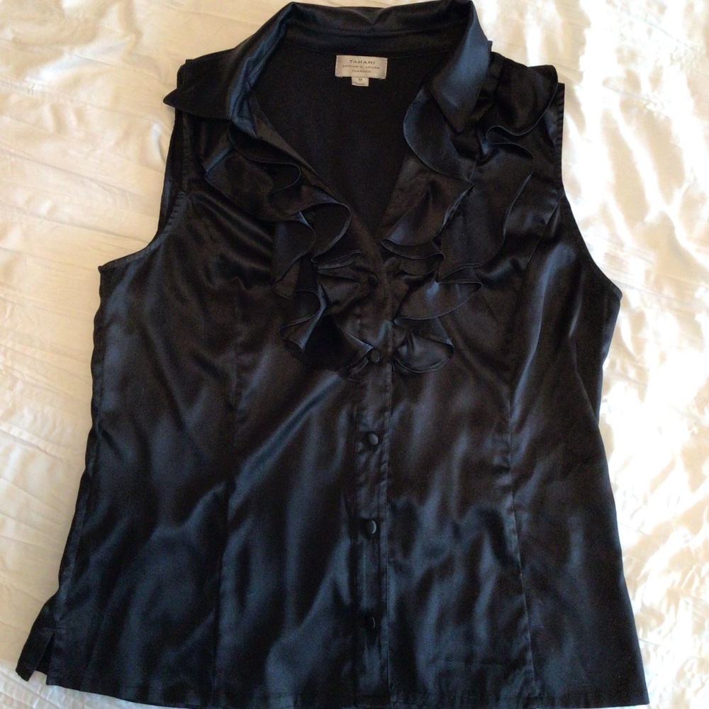 Black “satin” blouse